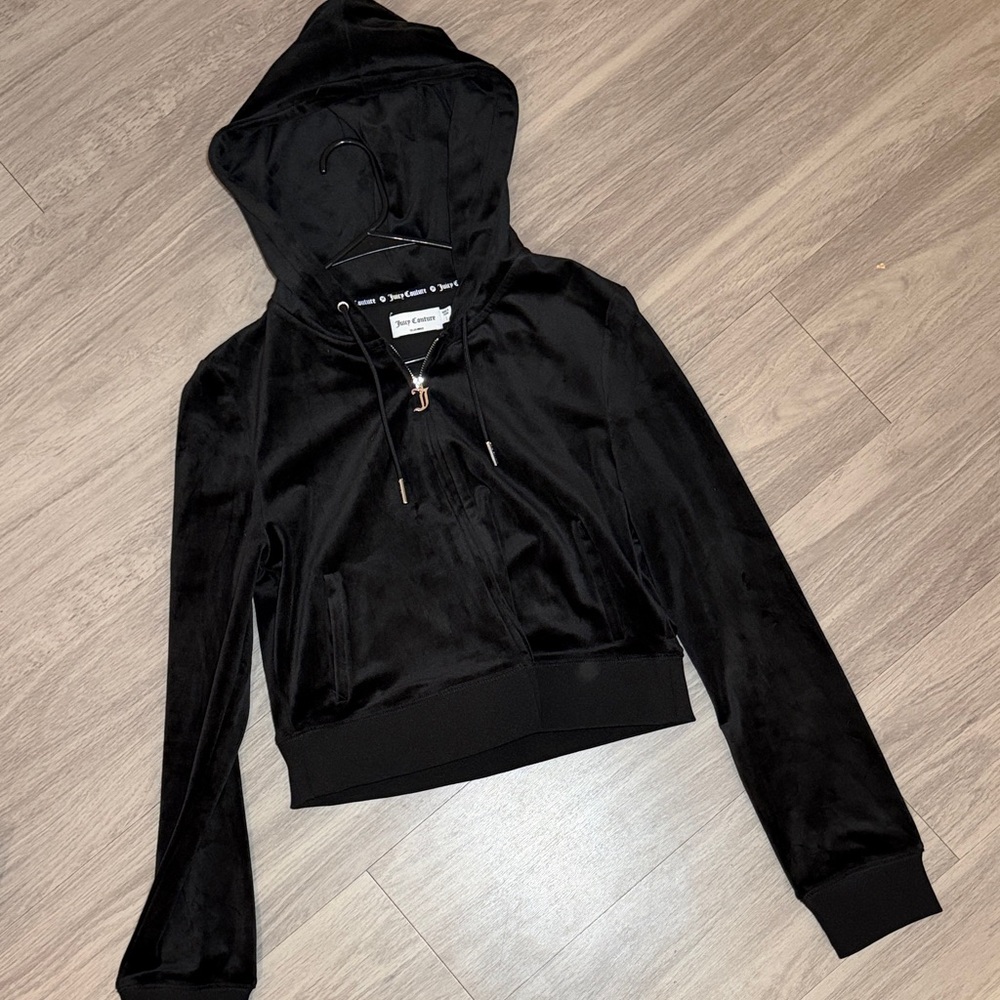 Juicy Couture Big Bling Velour Hoodie